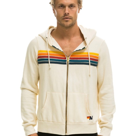 Aviator Nation vintage white zip hoodie - Picture 3 of 4